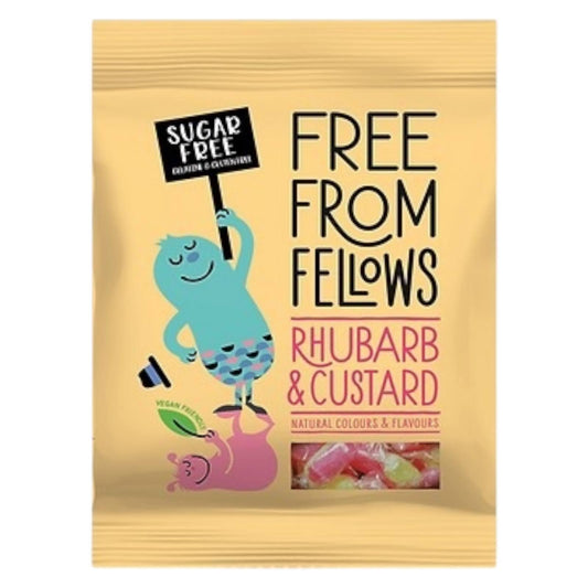 Free From Fellows Sugar - Free Rhubarb & Custard – Vegan & Gelatine - Free - Caribou Candy