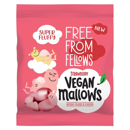 Free From Fellows Vegan Mallows Strawberry - Marshmallows - Free From Fellows