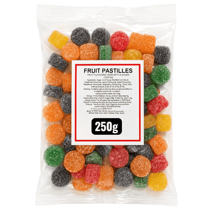 Fruit Pastels Sweets 250g Value Pack - Gummy Fizzy Sweets - Pick&Mix