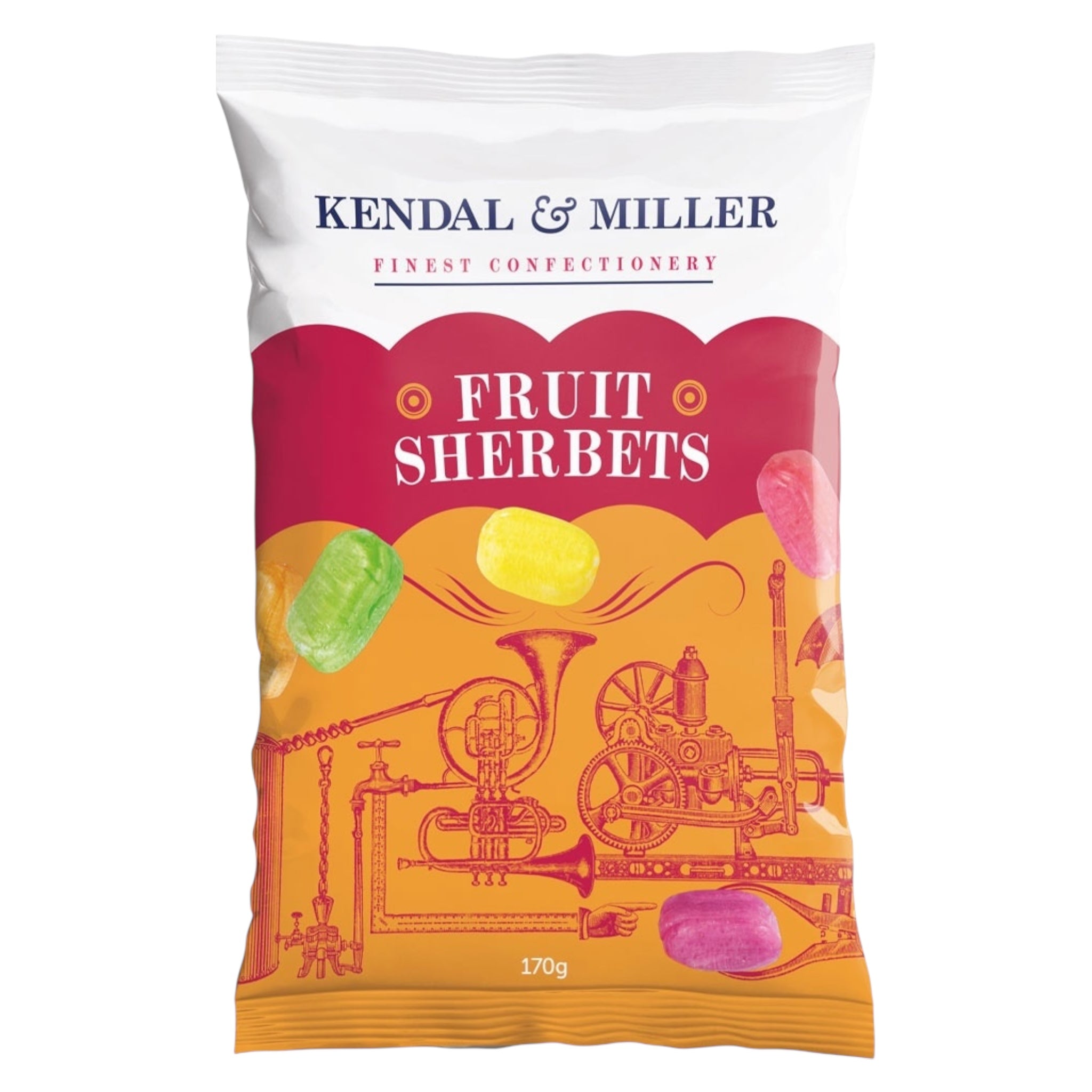 Fruit Sherbets 170g – Finest Sweets | Kendal & Miller