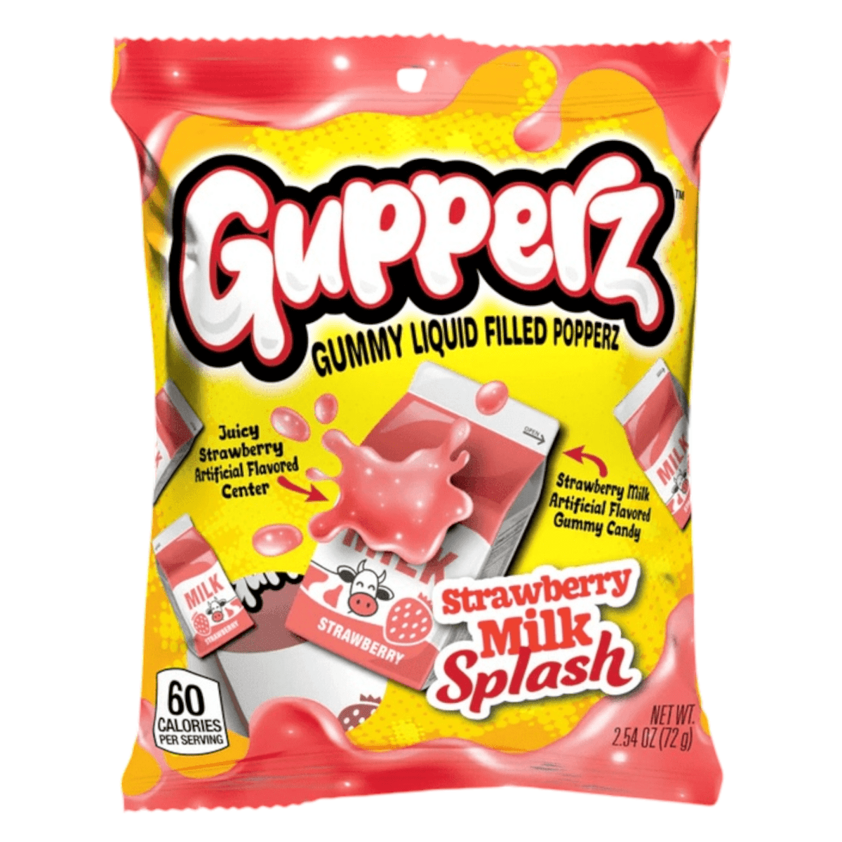 Gupperz Strawberry Milk Splash - Liquid Filled - Gupperz