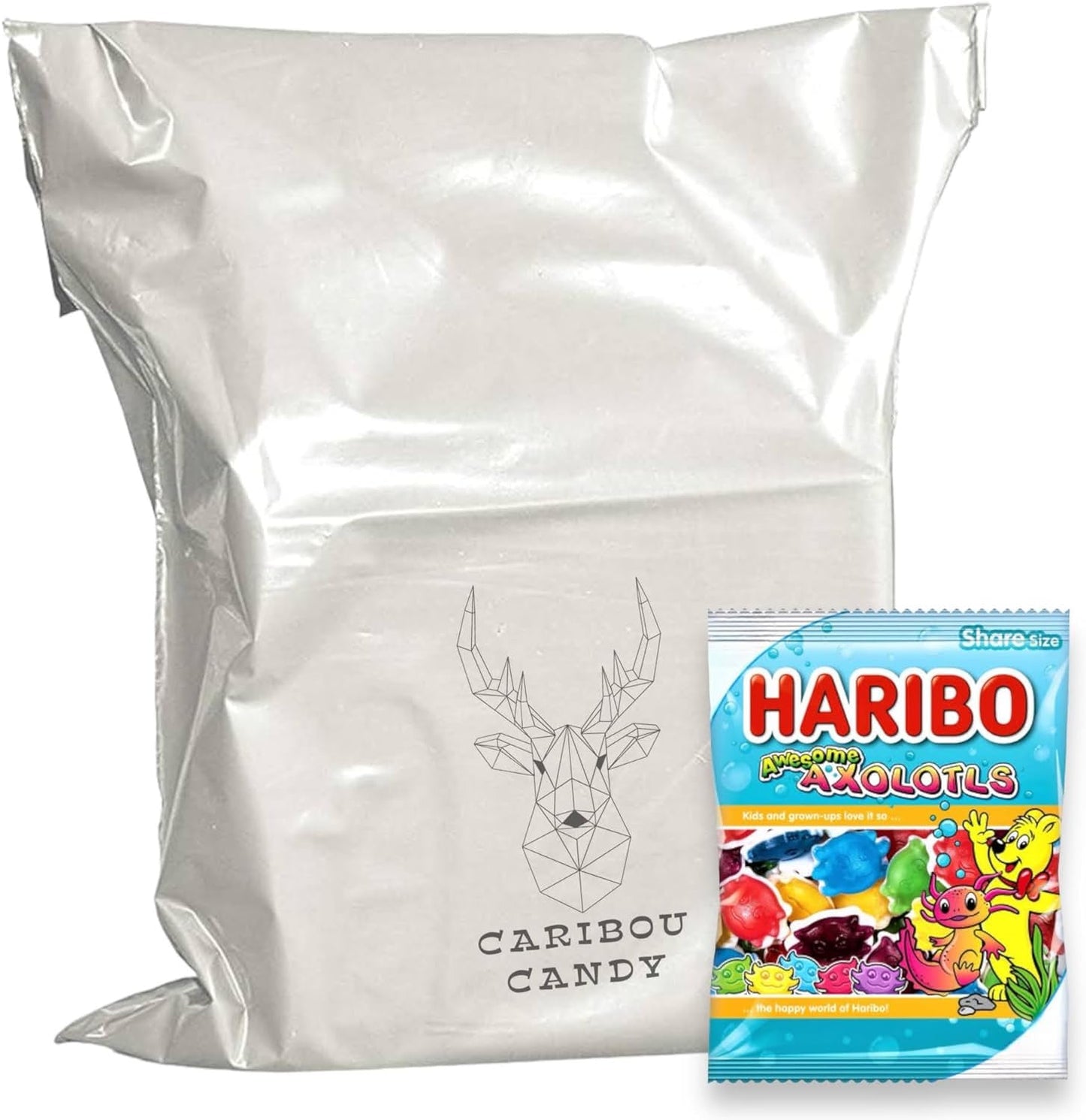 Haribo Awesome Axolotls Share Bag - Caribou Candy