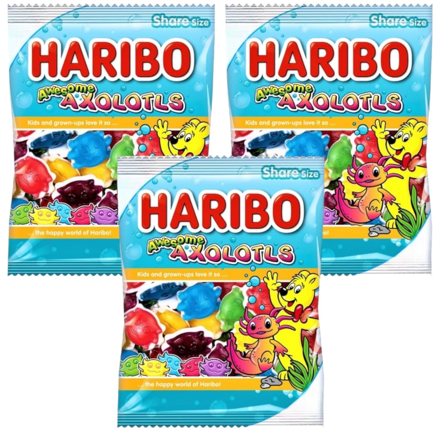 Haribo Awesome Axolotls Share Bag - Caribou Candy