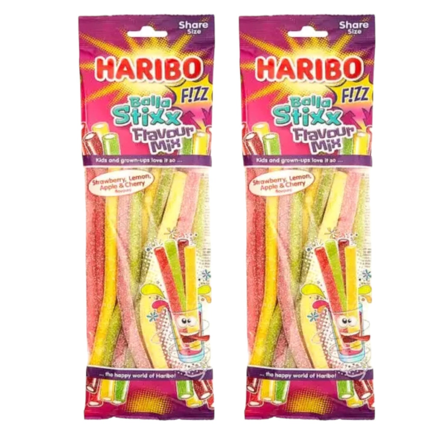 Haribo Balla Stixx Zing Flavour Mix - Caribou Candy