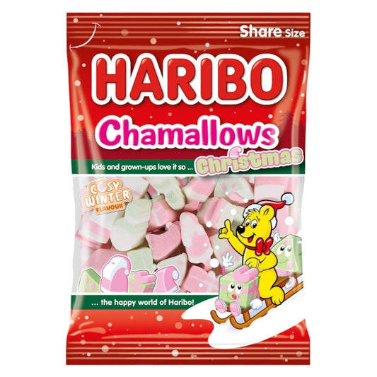 Haribo Chamallows Christmas Cosy Winter Marshmallows 140g share bag