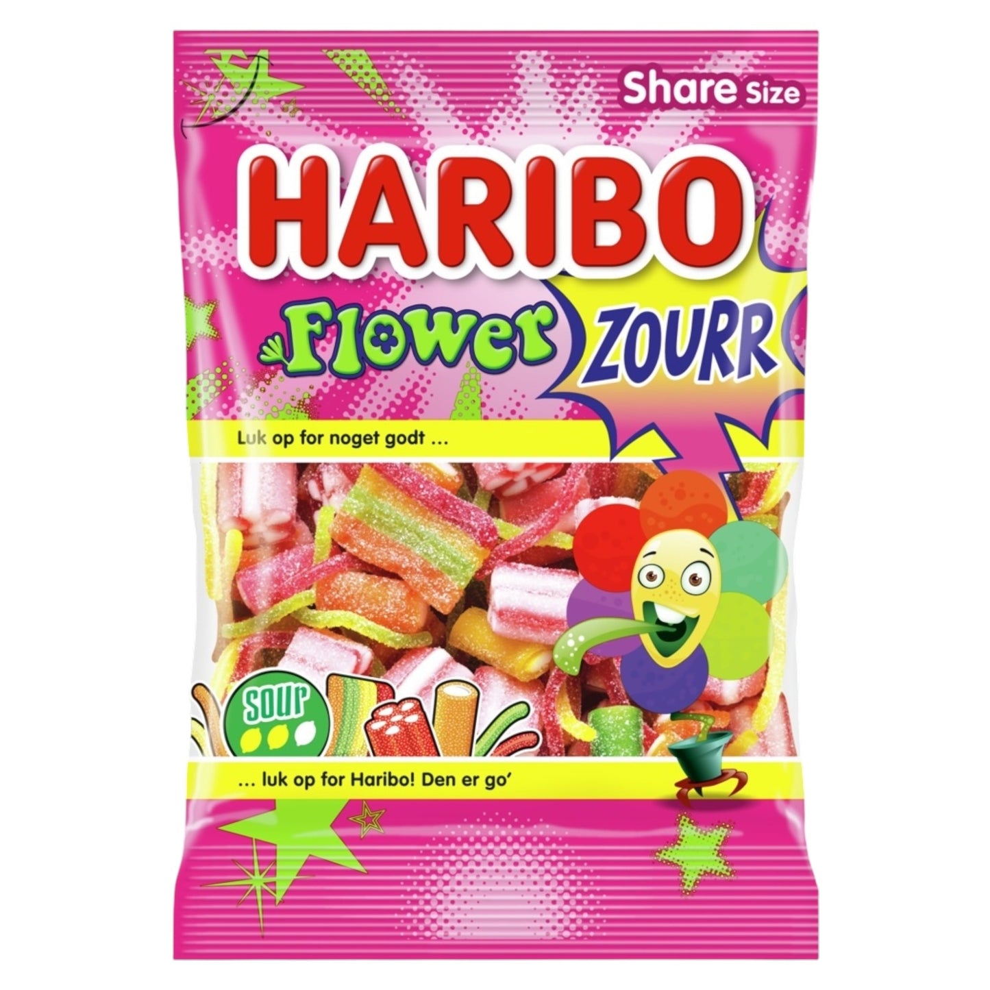 Haribo Flower Zing - Gummy Fizzy Sweets - Haribo