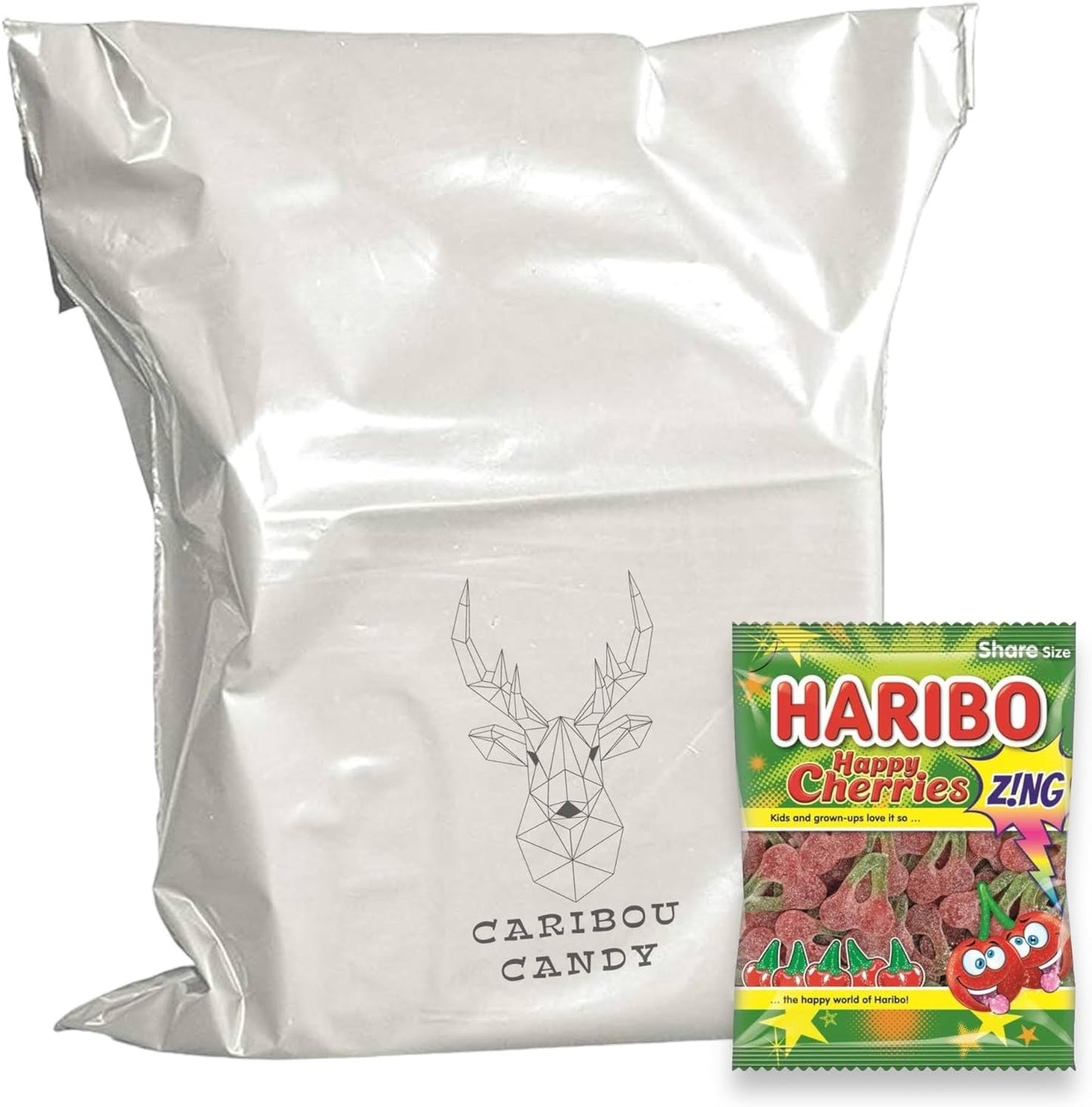 Haribo Happy Cherries Zing Share Bag - Caribou Candy