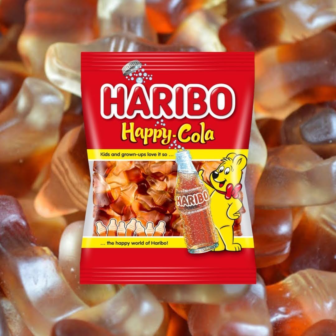 Haribo Happy Cola Bottles - Share Bag - Caribou Candy