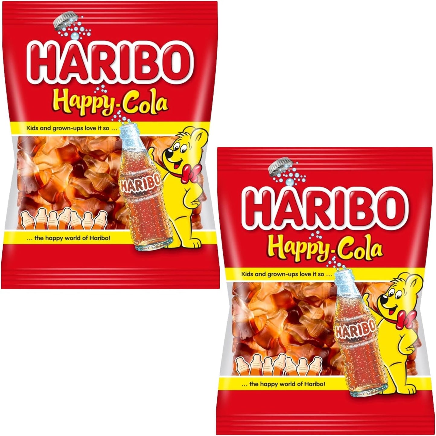 Haribo Happy Cola Bottles - Share Bag - Caribou Candy