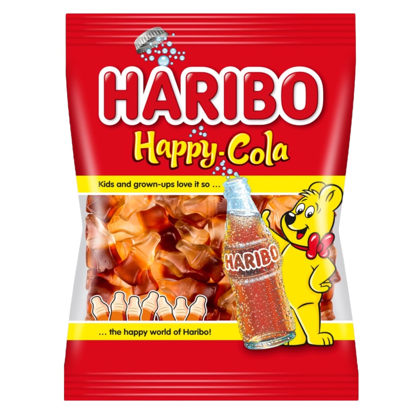 Haribo Happy Cola Bottles - Share Bag - Caribou Candy