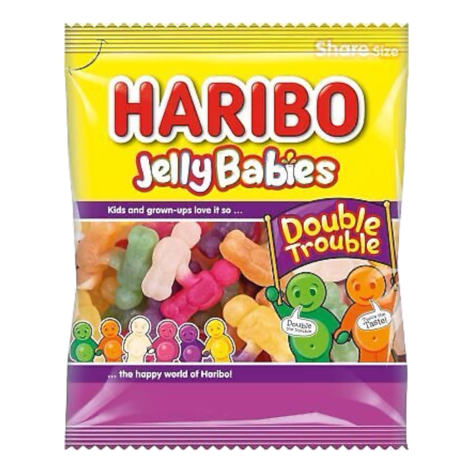 Haribo Jelly Babies Double Trouble Share Bag - Caribou Candy