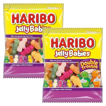 Haribo Jelly Babies Double Trouble Share Bag - Caribou Candy