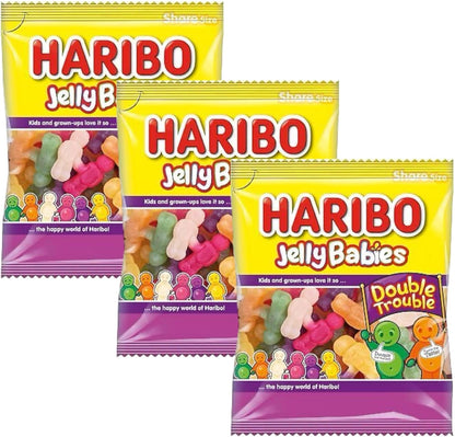 Haribo Jelly Babies Double Trouble Share Bag - Caribou Candy