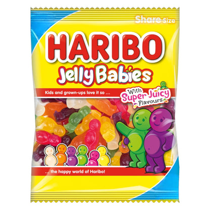 Haribo Jelly Babies Super Juicy Share Bag - Caribou Candy