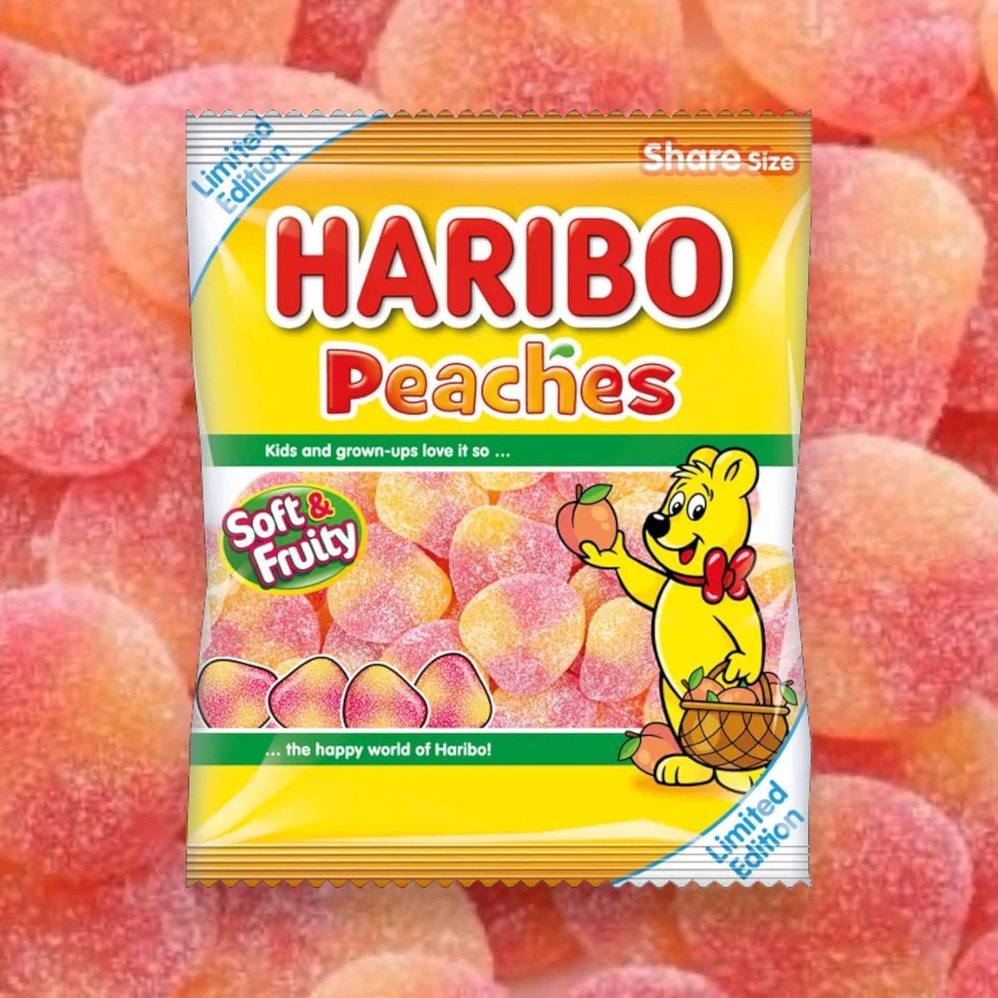 Haribo Peaches - Share Bag - Caribou Candy