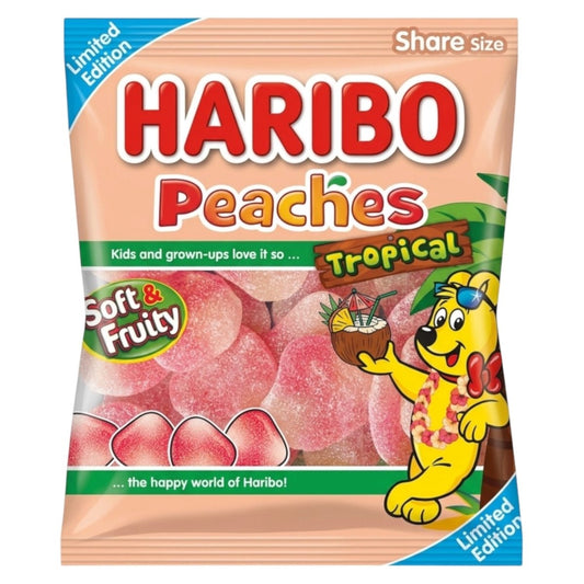 Haribo Peaches Tropical - Gummy Sweets - Haribo
