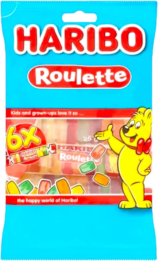 Haribo Roulette – 6 Fruit Flavour Sweet Rolls