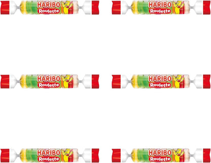 Haribo Roulette Gummy Sweets - Share Bag 6 Rolls - Caribou Candy