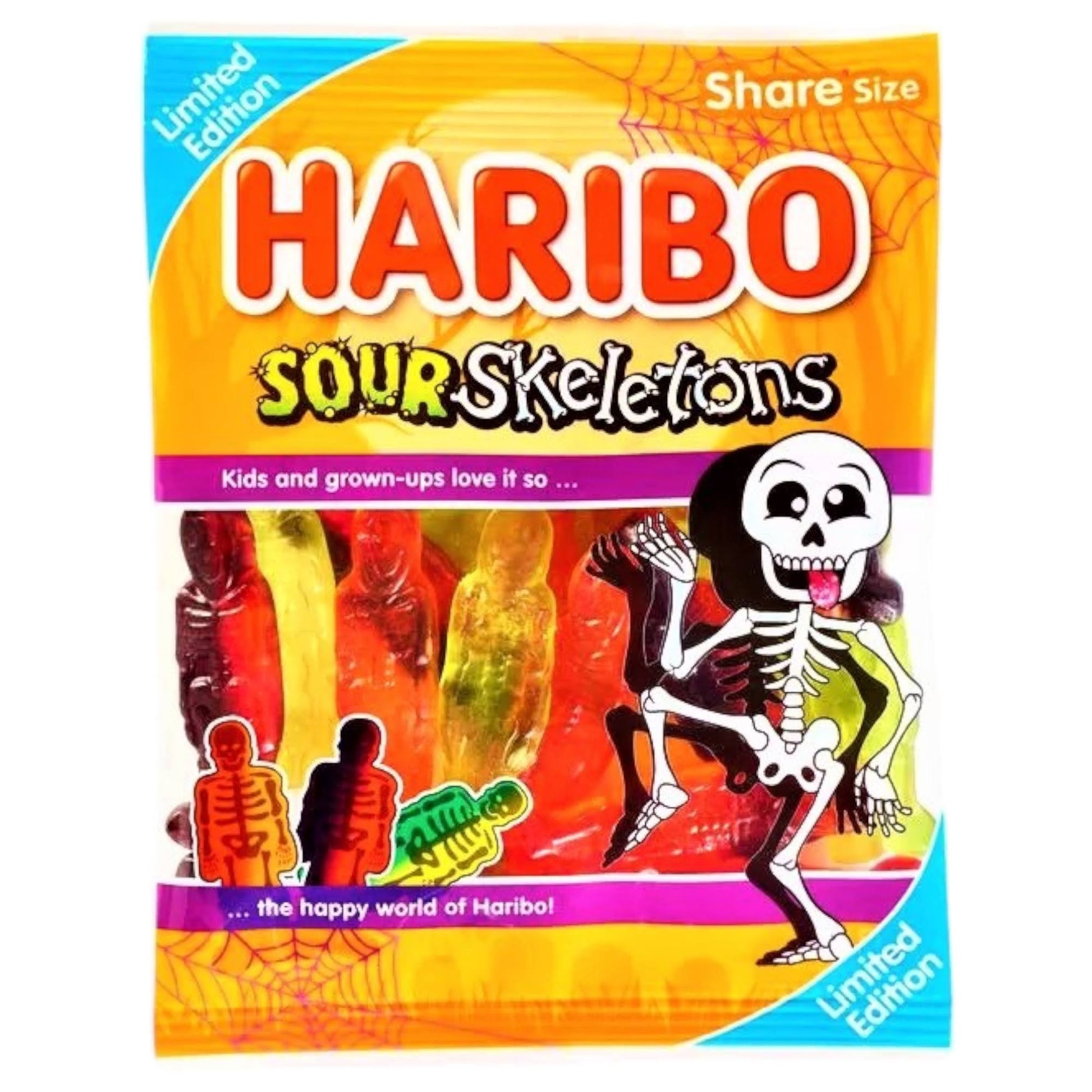 Haribo Sour Skeletons - Share Bag - Caribou Candy