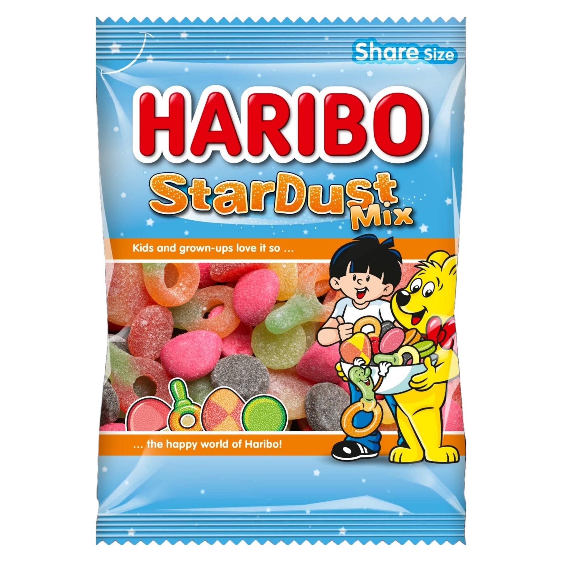 Haribo Stardust Mix - Gummy Fizzy Sweets - Haribo