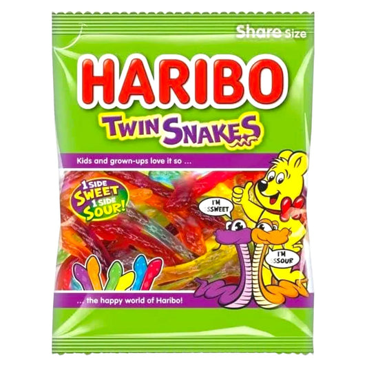 Haribo Twin Snakes Sweet & Sour Sweets - Caribou Candy