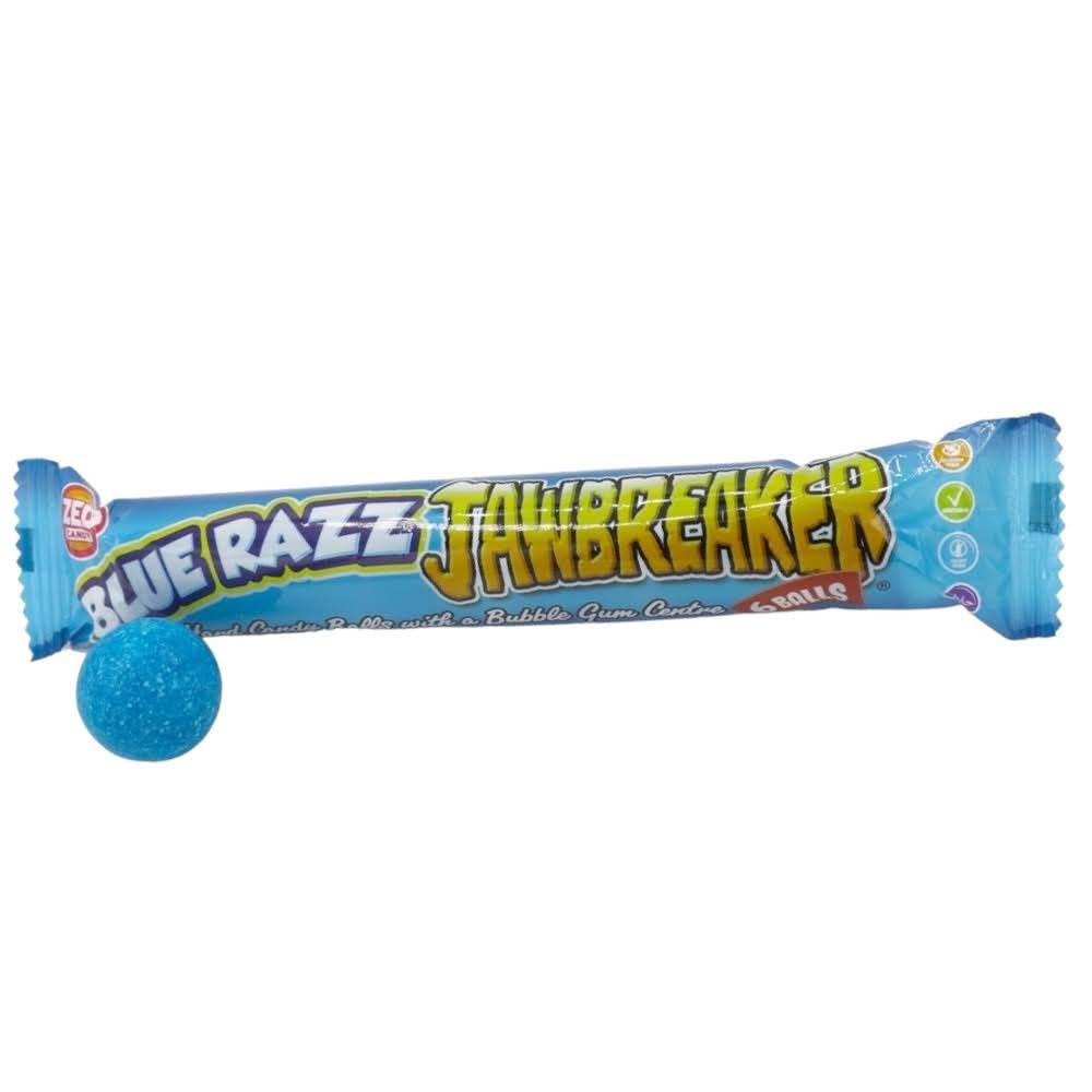 Zed Candy Razz Blue Razz Jawbreakers – 6 Ball Pack – Zed Candy