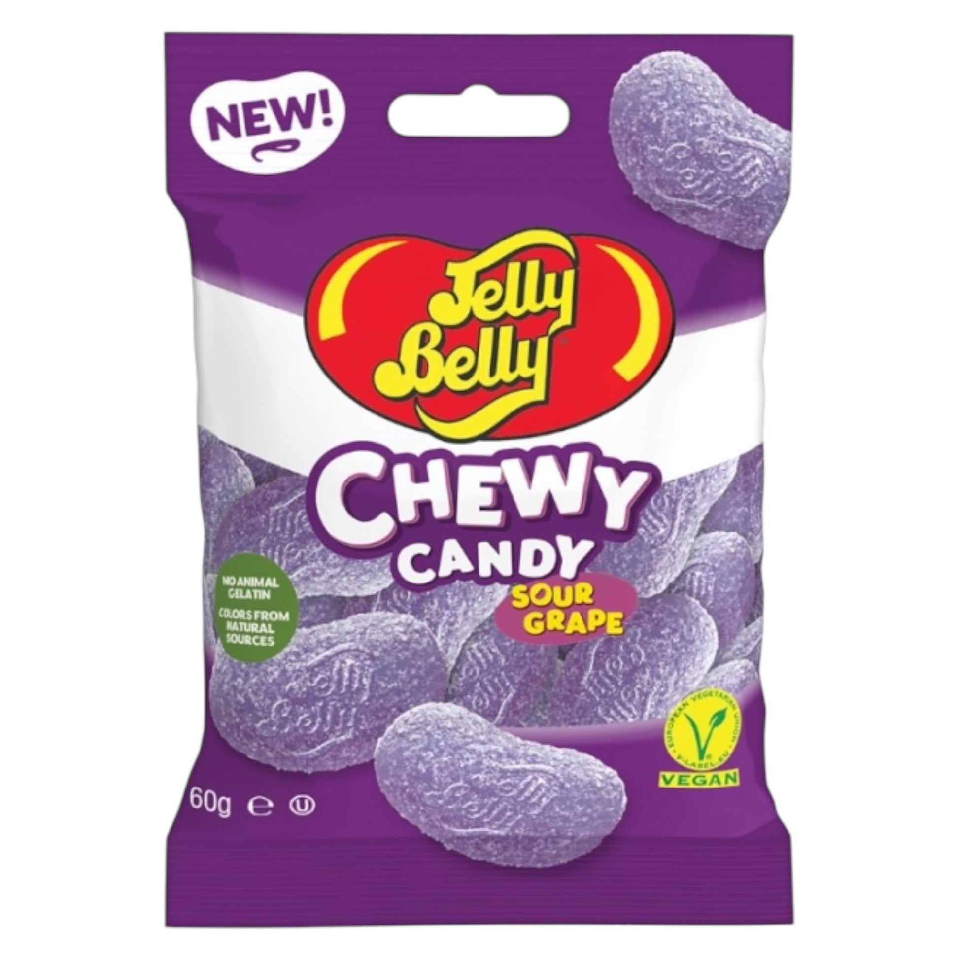 Jelly Belly Chewy Candy Sour Grape - Share Bag - Caribou Candy