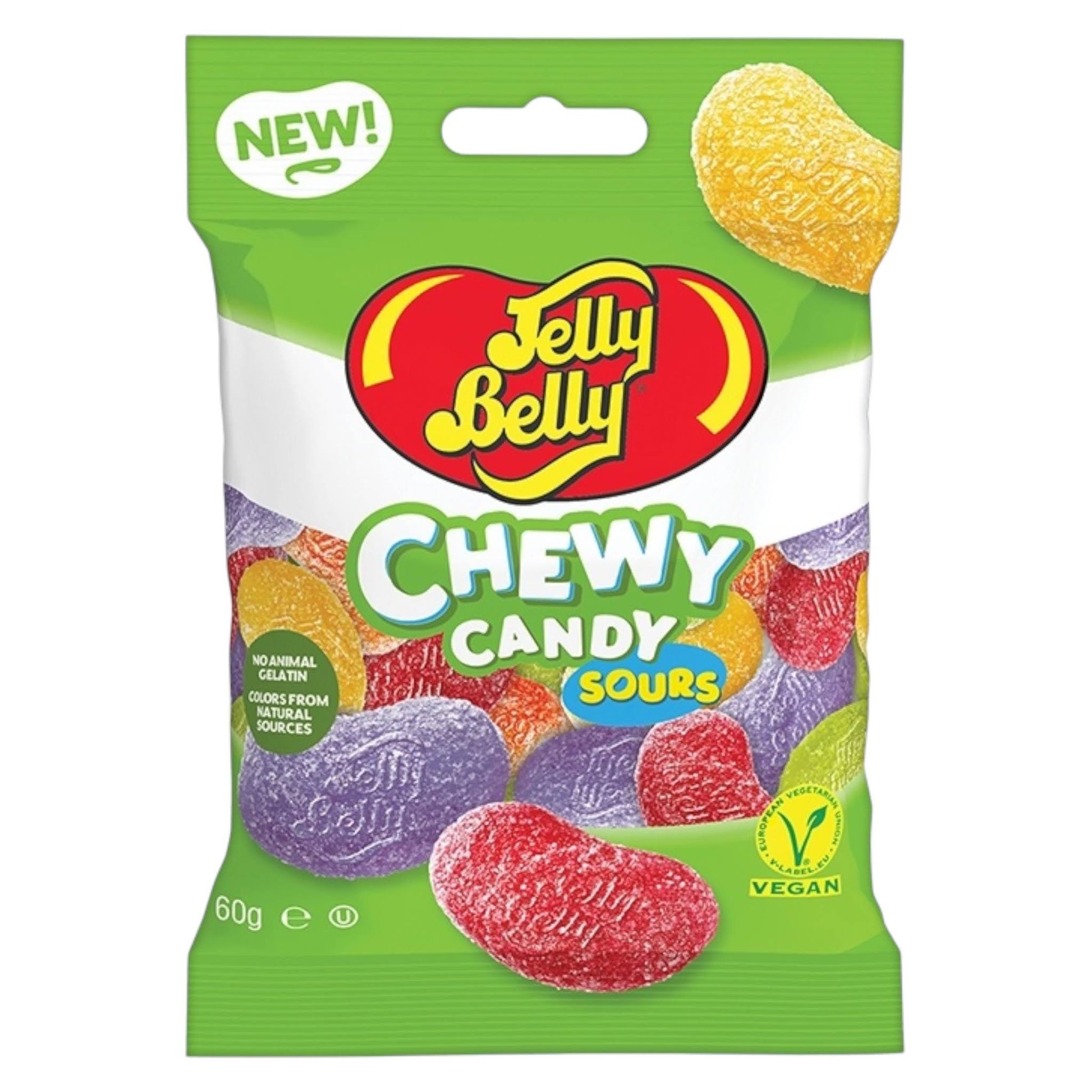 Jelly Belly Chewy Candy Sours Assorted Flavours - Share Bag - Caribou Candy