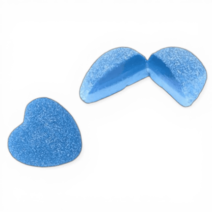 Jelly Filled Blue Hearts - Jelly Filled - Caribou Candy