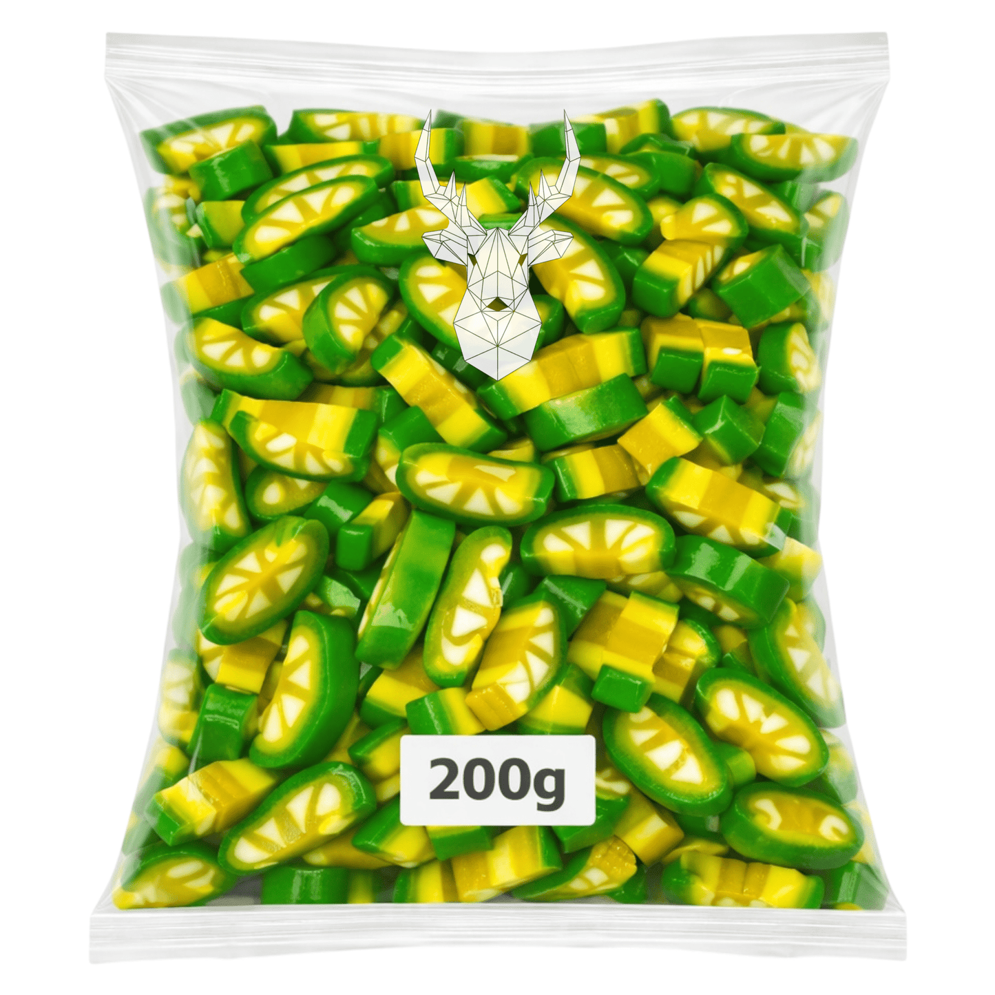 Lemon & Lime Peel Slices - Liquorice Slices - Caribou Candy