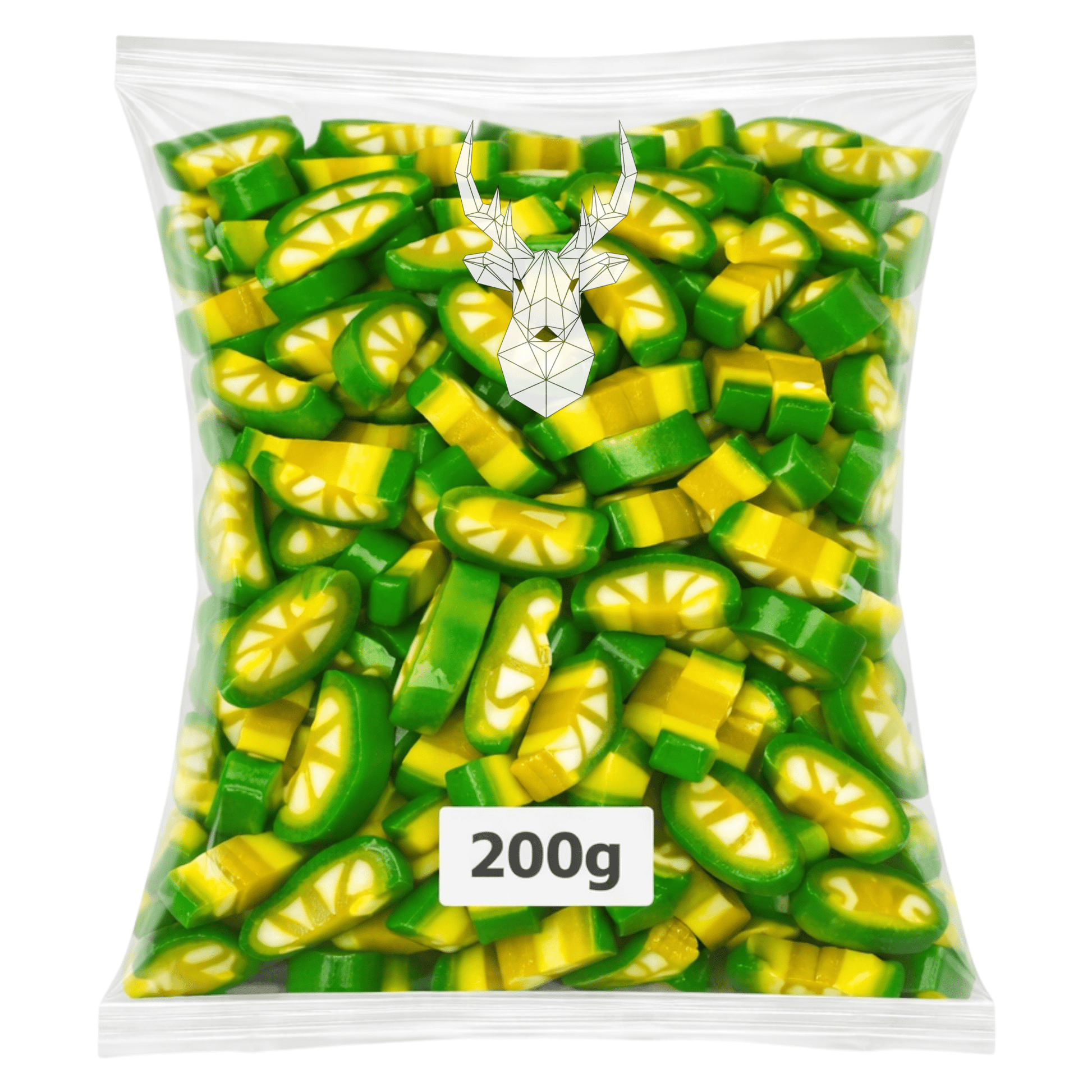 Lemon & Lime Peel Slices - Liquorice Slices - Caribou Candy