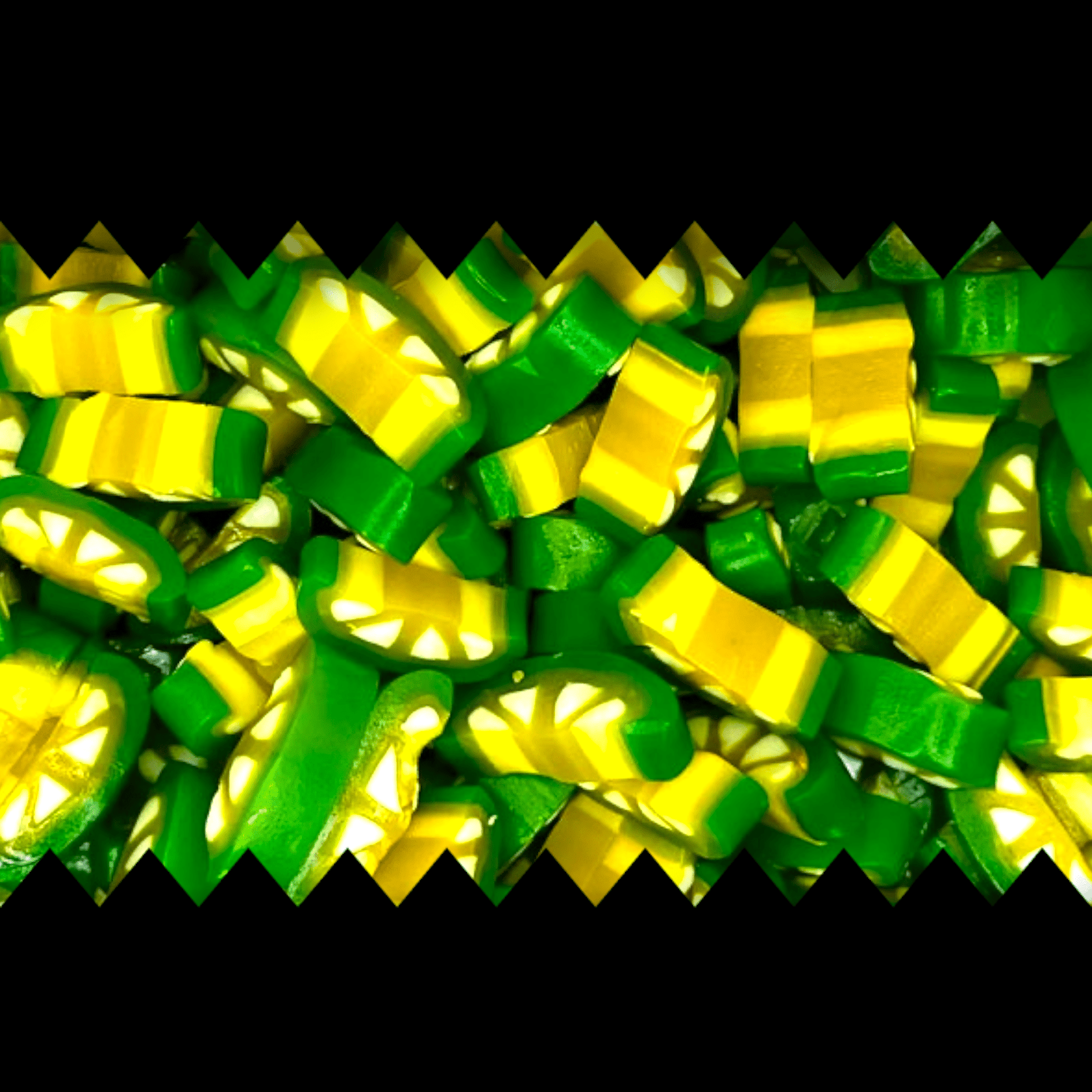 Lemon & Lime Peel Slices - Liquorice Slices - Caribou Candy