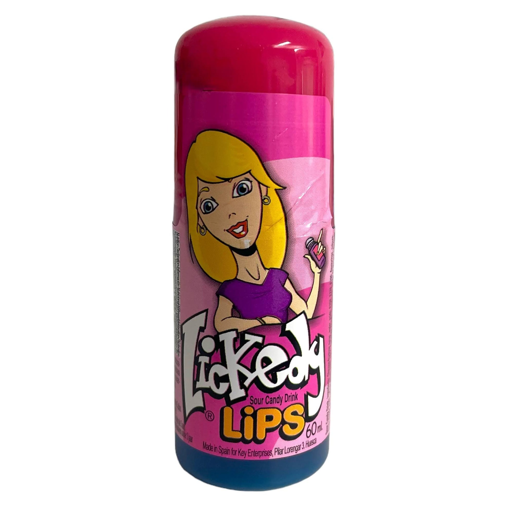 Lickedy Lips Roller - Blue Razz - Roller Ball Liquid Candy - Brain Licker