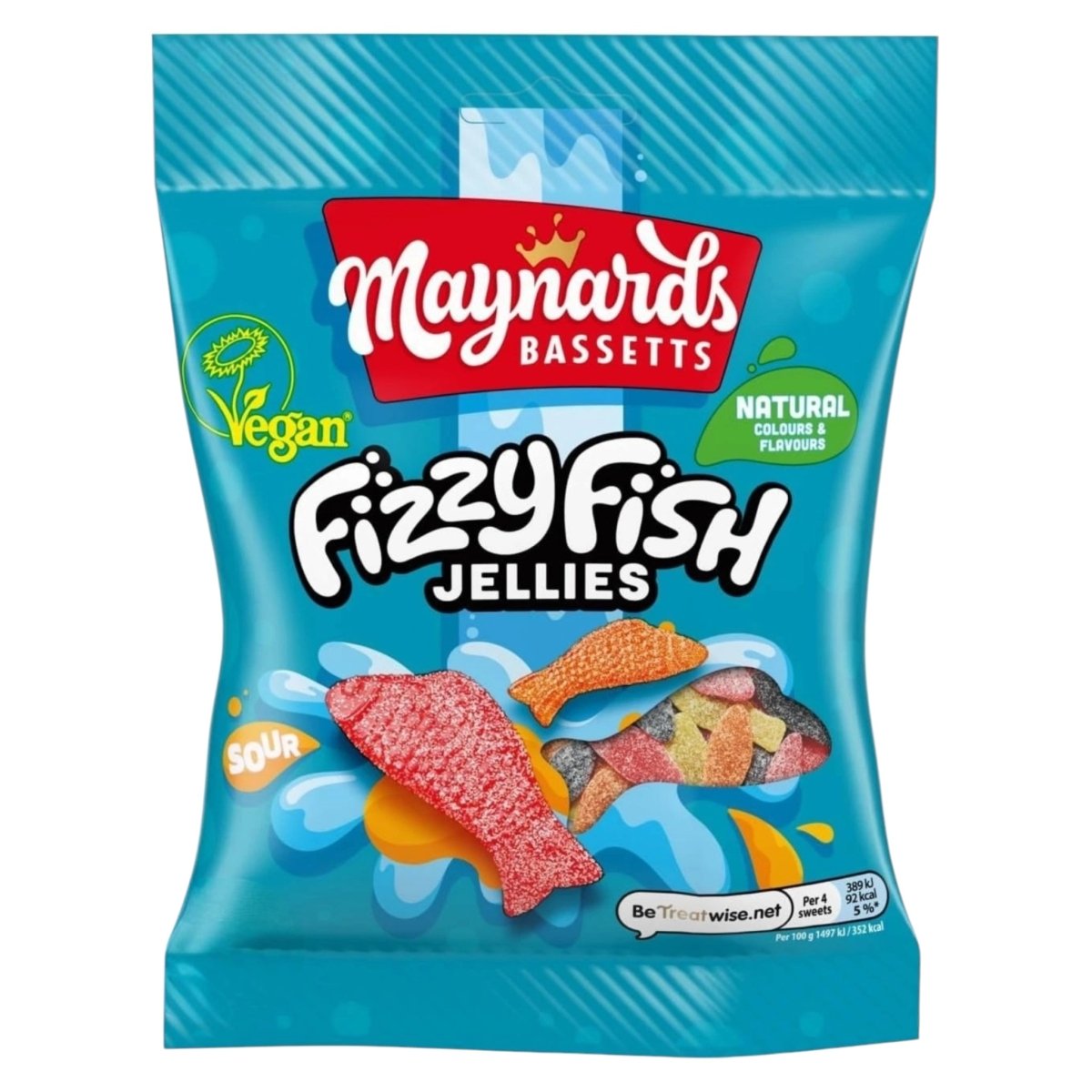 Maynard’s Fizzy Fish Jellies - Gummy Sweets - Maynards Bassetts