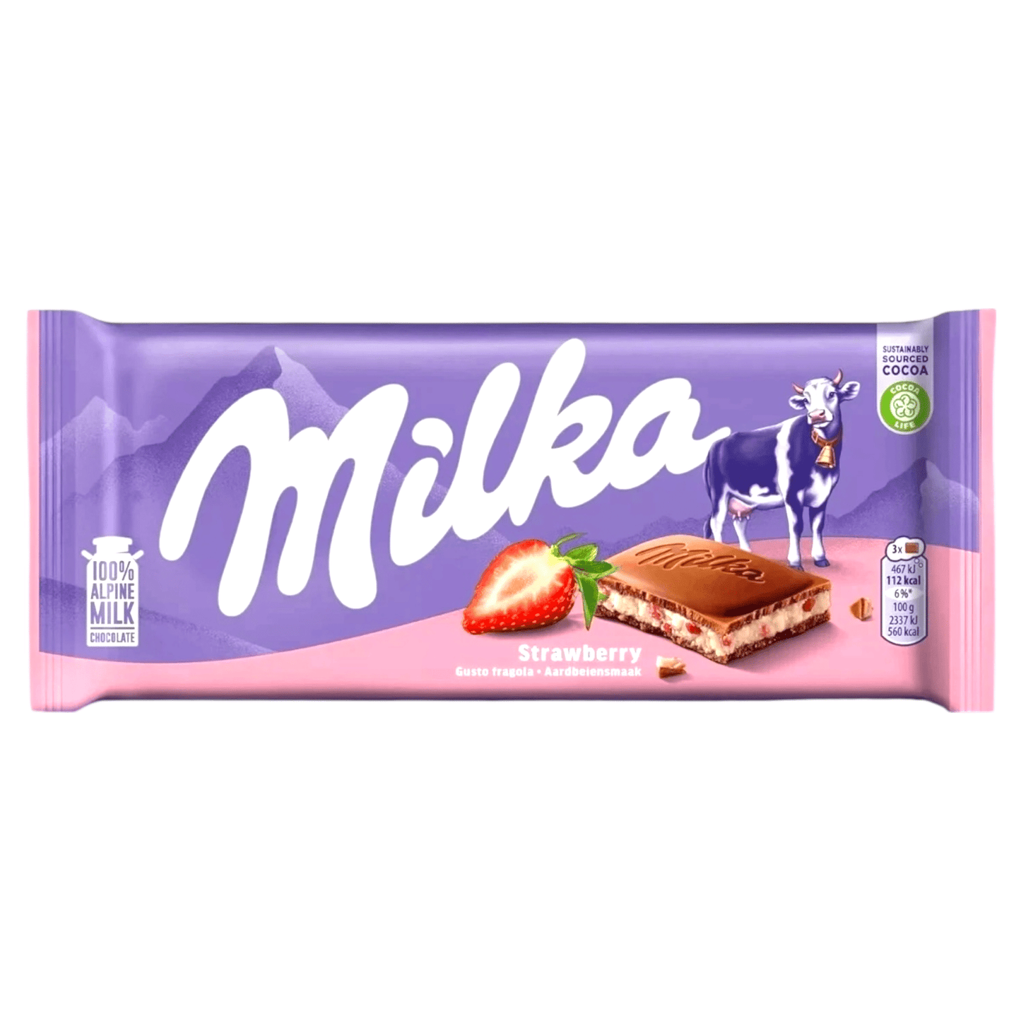 Milka Strawberry Chocolate Bar - Chocolate - Milka