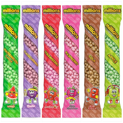 Millions Bundle - 6 Flavours - Chewy Sweets - Millions