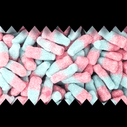 Mini Fizzy Tutti Fruity Bottles - Gummy Sweets - Caribou Candy