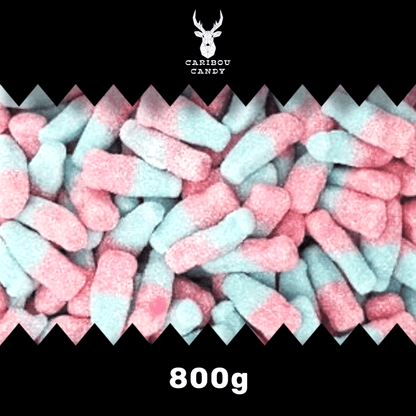 Mini Fizzy Tutti Fruity Bottles - Gummy Sweets - Caribou Candy