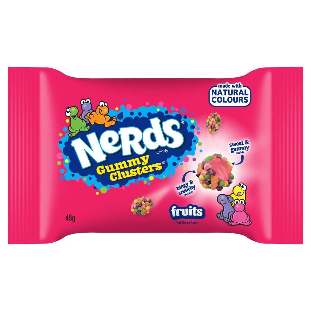 Nerds Gummy Clusters Fruits - 45g Pouch - Caribou Candy