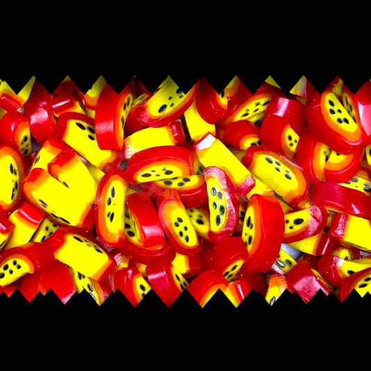 Passion Fruit Peel Slices - Liquorice Slices - Caribou Candy