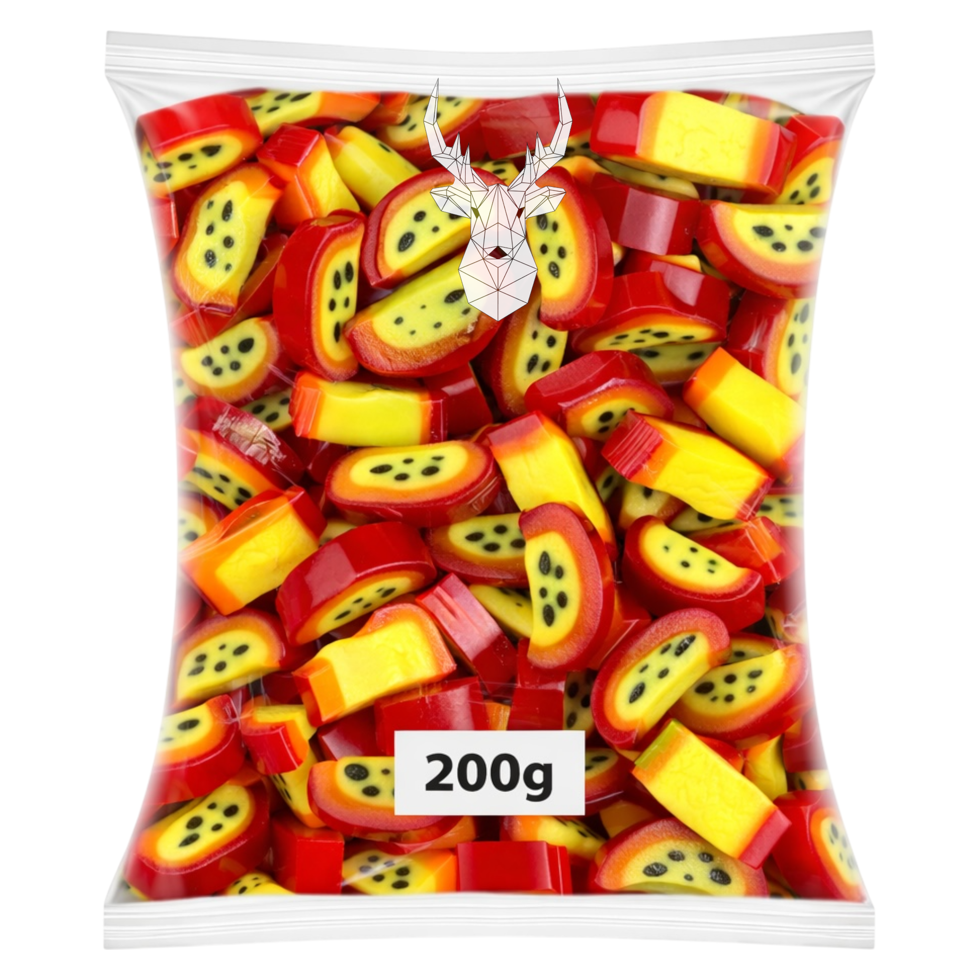 Passion Fruit Peel Slices - Liquorice Slices - Caribou Candy