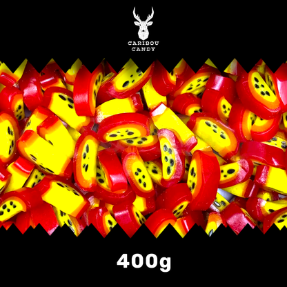 Passion Fruit Peel Slices - Liquorice Slices - Caribou Candy