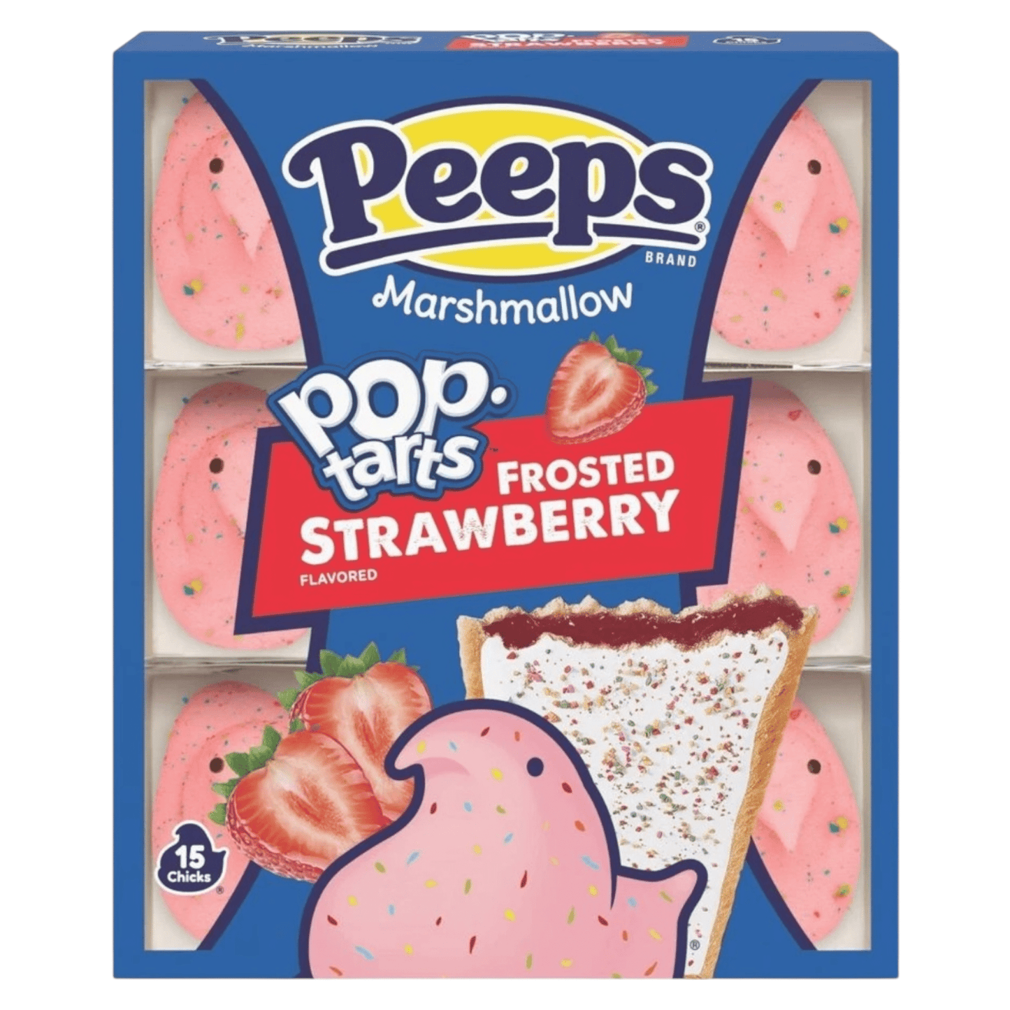 Peeps Frosted Strawberry Pop Tarts - 15 Pack - Marshmallows - Peeps