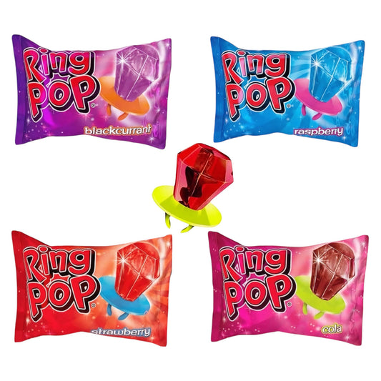 Ring Pops - 4 Flavour Choice - Lollipop - Bazooka
