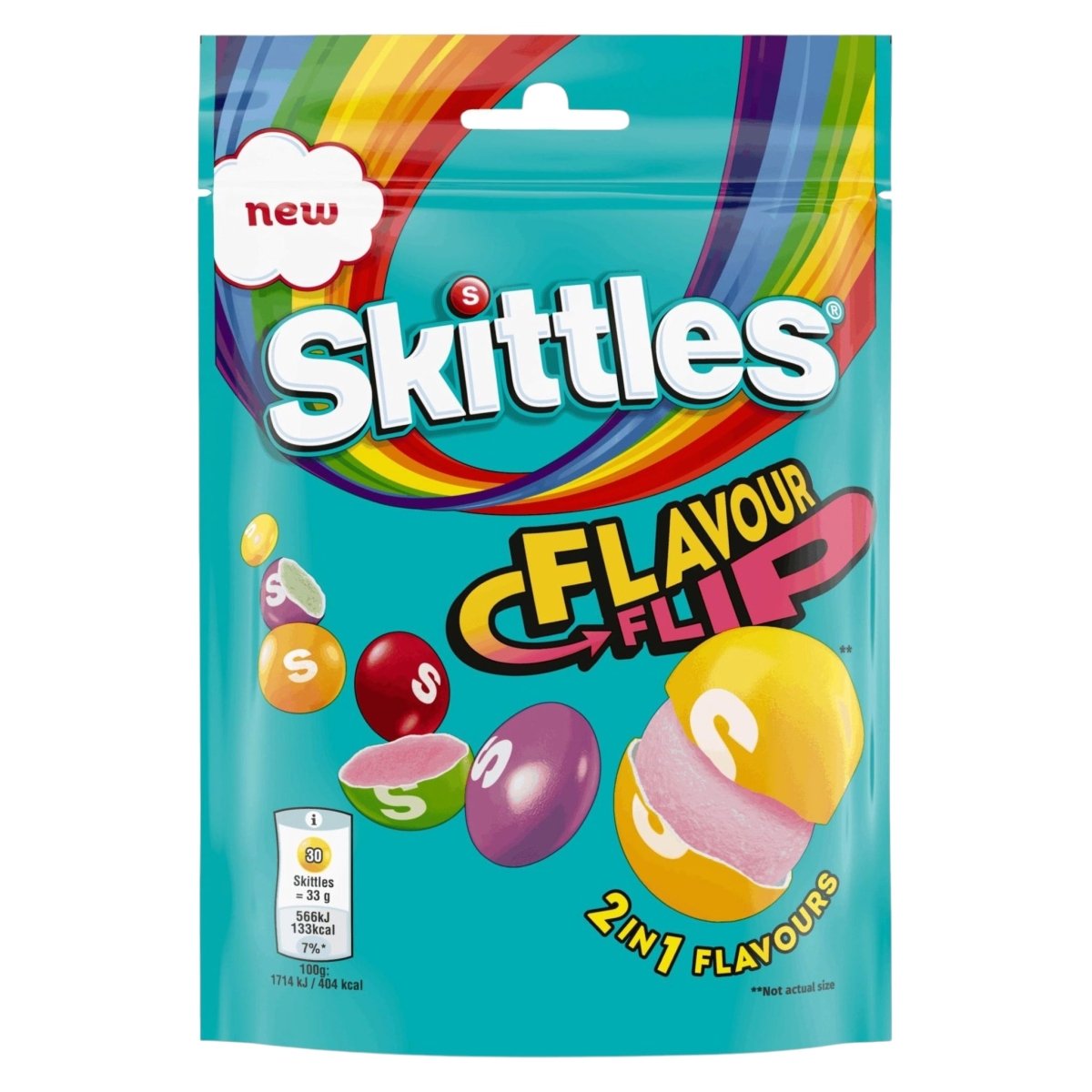Skittles Flavour Flip Chewy Sweets 136g - Chewy Sweets - Skittles