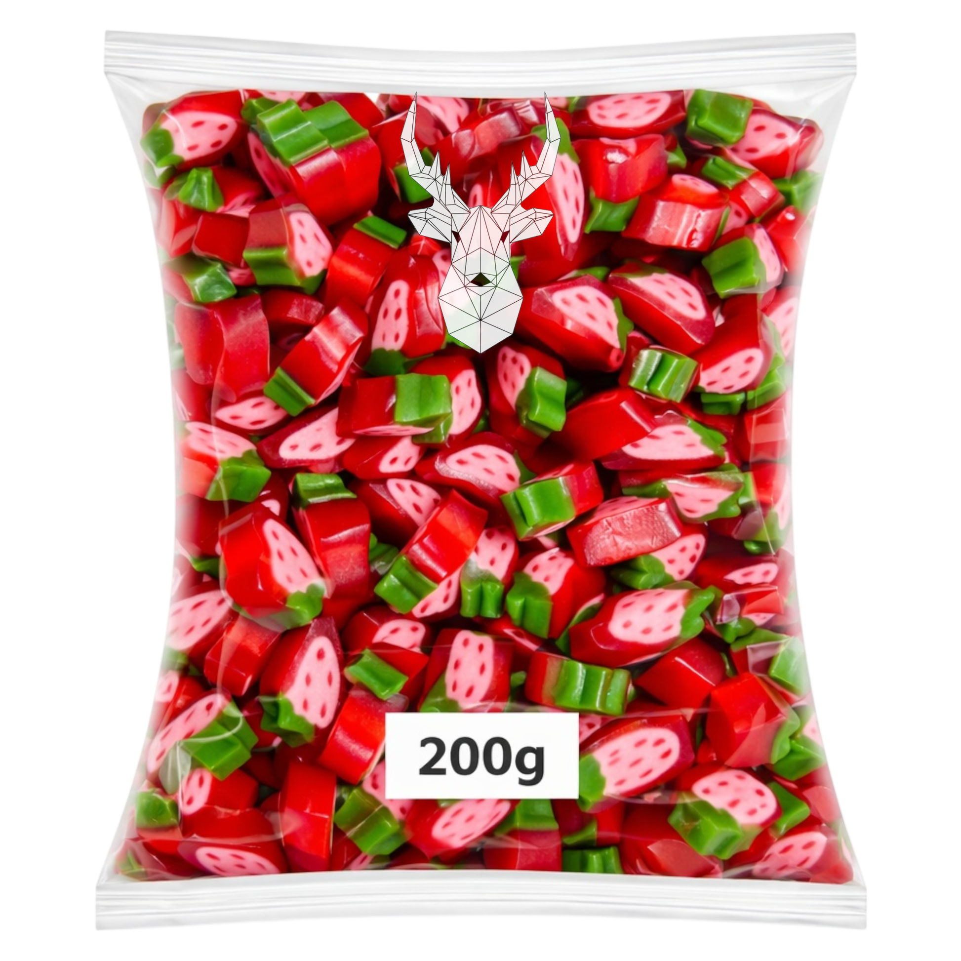 Strawberry Peel Slices - Liquorice Slices - Caribou Candy