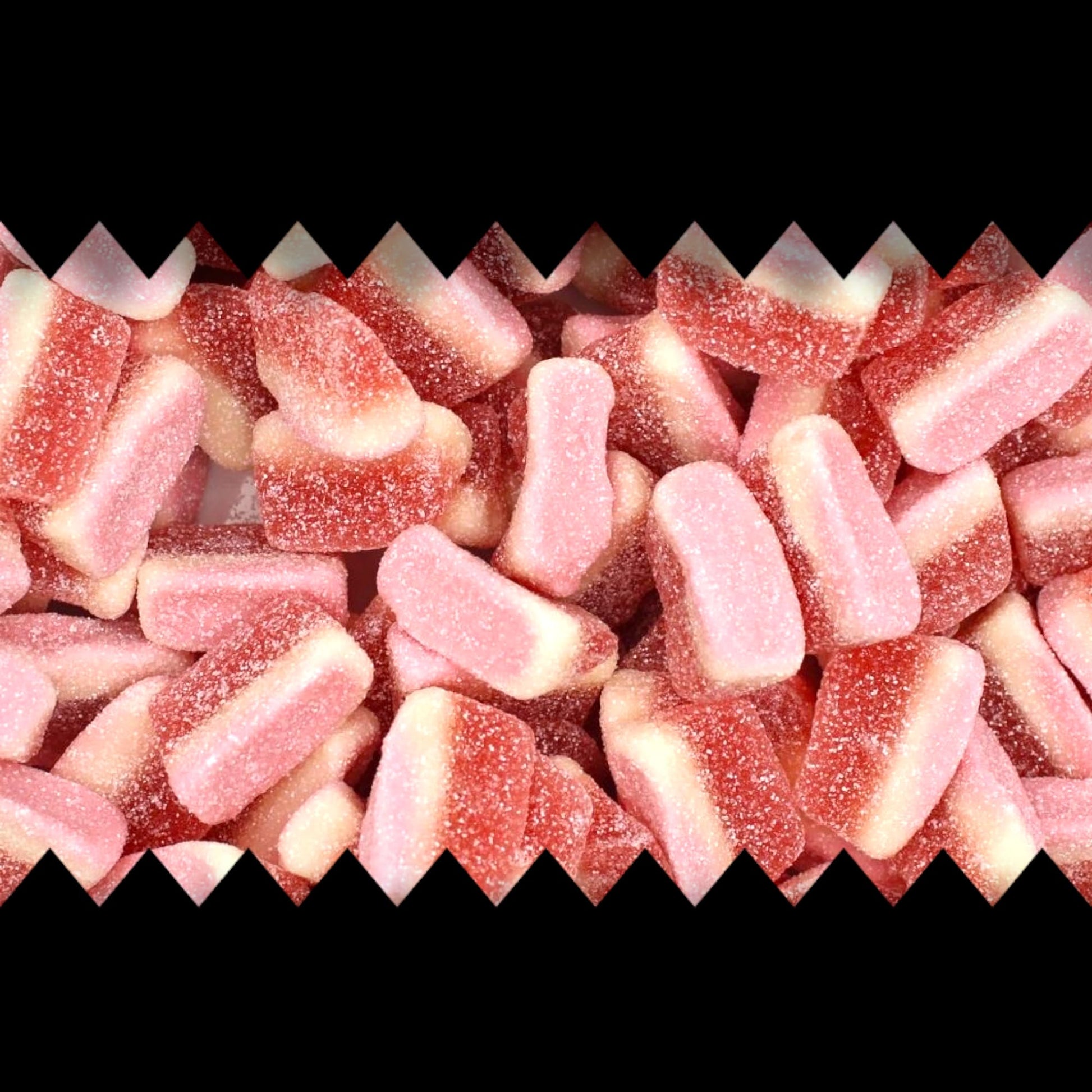 Strawberry Slices - Gummy Fizzy Sweets - Caribou Candy