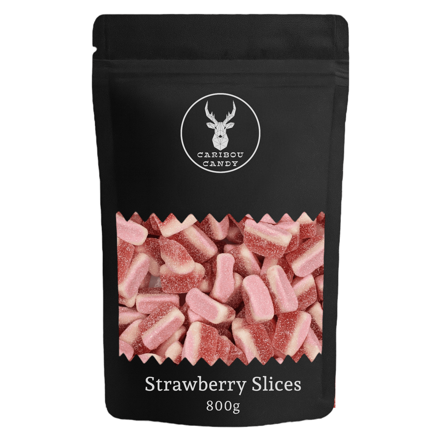 Strawberry Slices - Gummy Fizzy Sweets - Caribou Candy