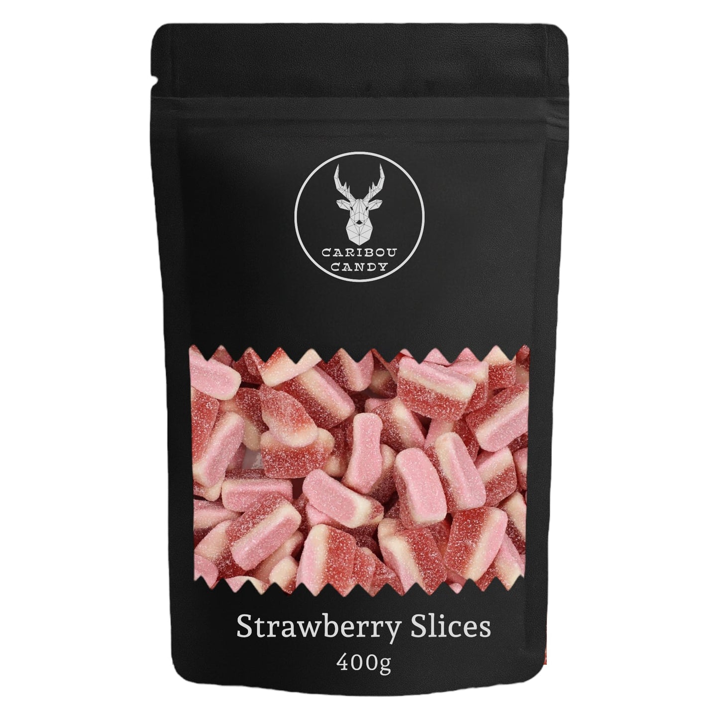 Strawberry Slices - Gummy Fizzy Sweets - Caribou Candy