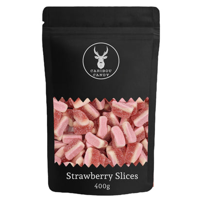 Strawberry Slices - Gummy Fizzy Sweets - Caribou Candy